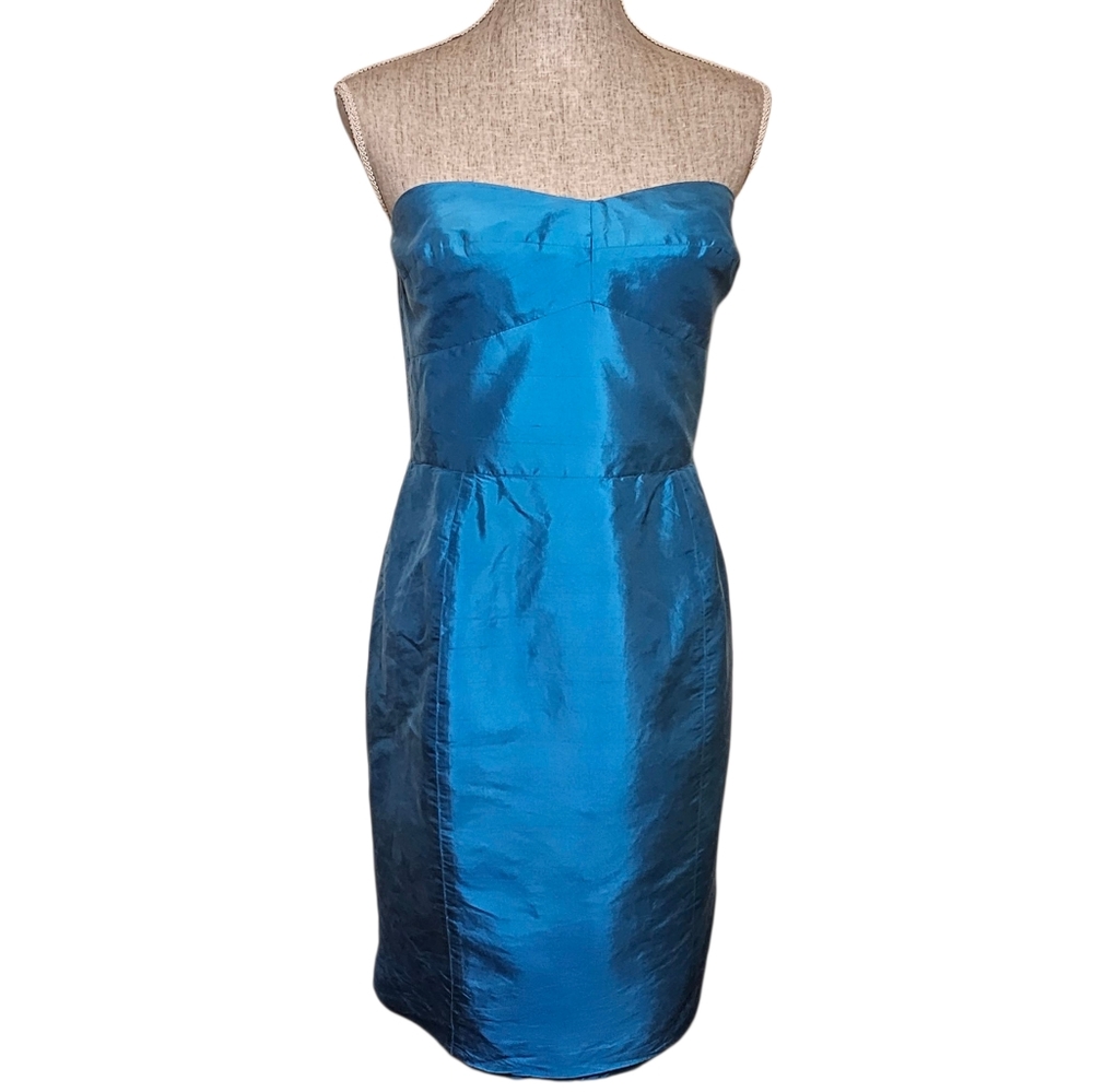 Lauren Ralph Lauren Silk Dress - Size 12 - Vintage Y2K Teal Formal Wedding Guest